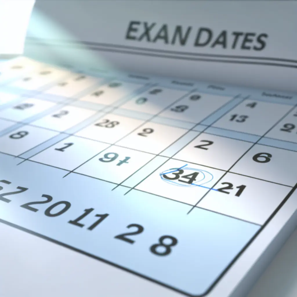 Student uśmiecha się podczas egzaminu